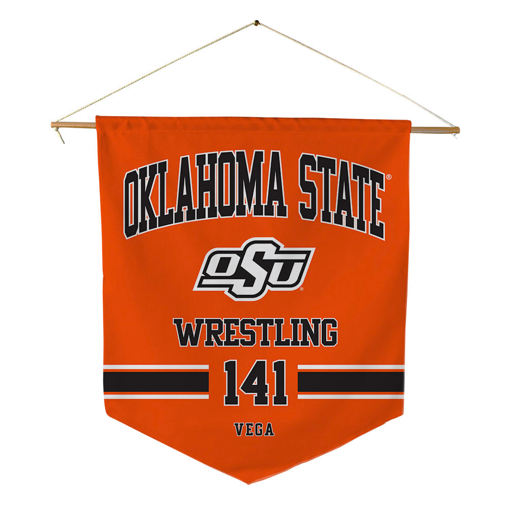 Oklahoma State - NCAA Wrestling : Sergio Vega - Pennant - 18" x 21"-0