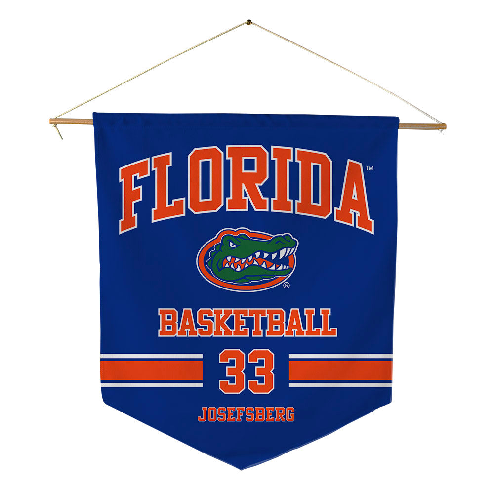 Florida - NCAA Men's Basketball : Cooper Josefsberg - Pennant - 18" x 21"-0
