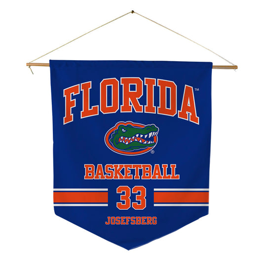 Florida - NCAA Men's Basketball : Cooper Josefsberg - Pennant - 18" x 21"-0