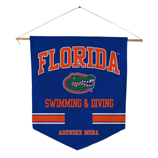 Florida - NCAA Men's Swimming & Diving : JESUS MIGUEL AGUNDEZ MORA - Pennant - 18" x 21"-0