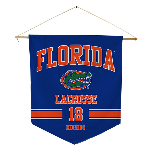 Florida - NCAA Women's Lacrosse : Samantha Hughes - Pennant - 18" x 21"-0
