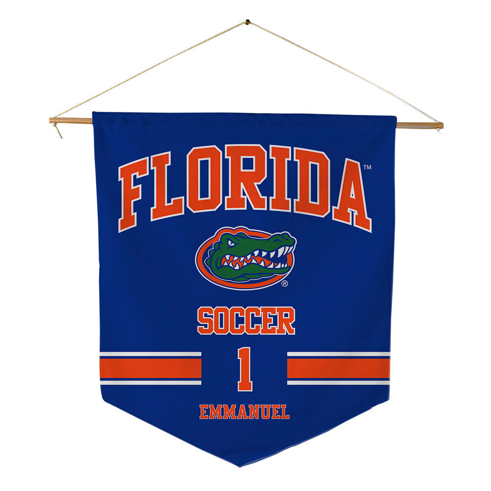 Florida - NCAA Women's Soccer : Jayden Emmanuel - Pennant - 18" x 21"-0