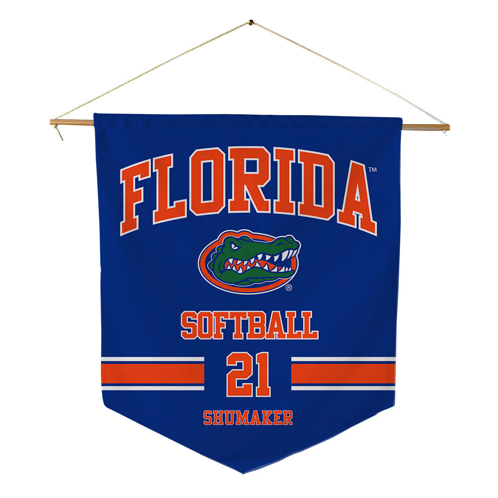 Florida - NCAA Softball : Taylor Shumaker - Pennant - 18" x 21"-0