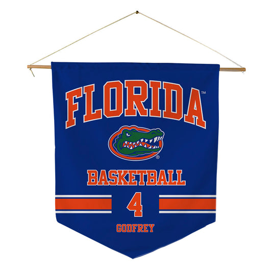 Florida - NCAA Women's Basketball : Knisha Godfrey - Pennant - 18" x 21"-0