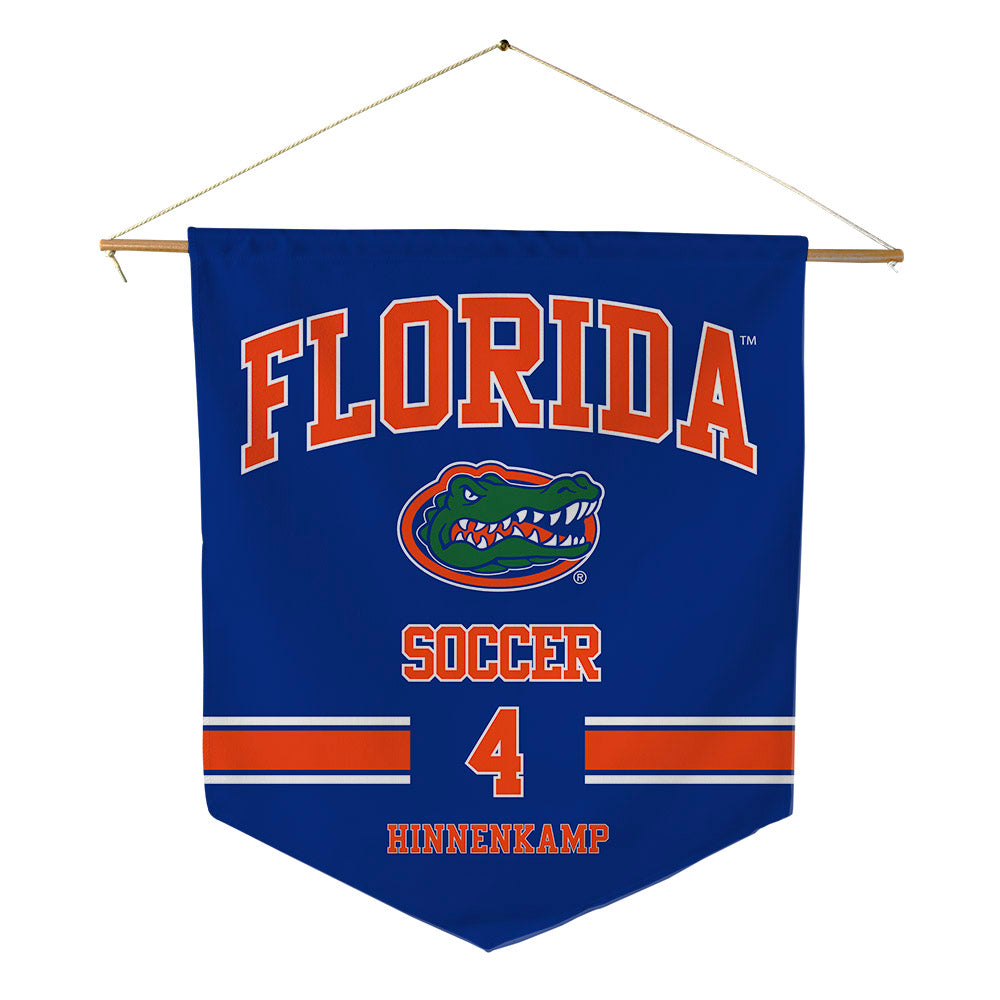 Florida - NCAA Women's Soccer : Megan Hinnenkamp - Pennant - 18" x 21"-0