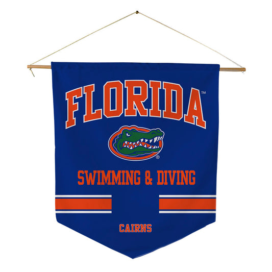 Florida - NCAA Men's Swimming & Diving : Matthew Cairns - Pennant - 18" x 21"-0