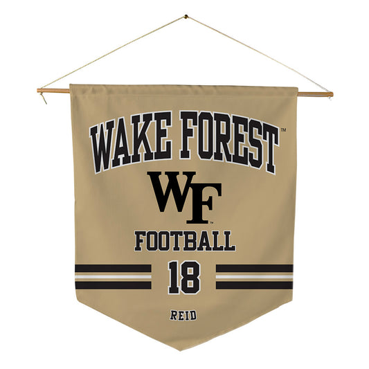 Wake Forest - NCAA Football : Elijah Reid - Pennant - 18" x 21"-0