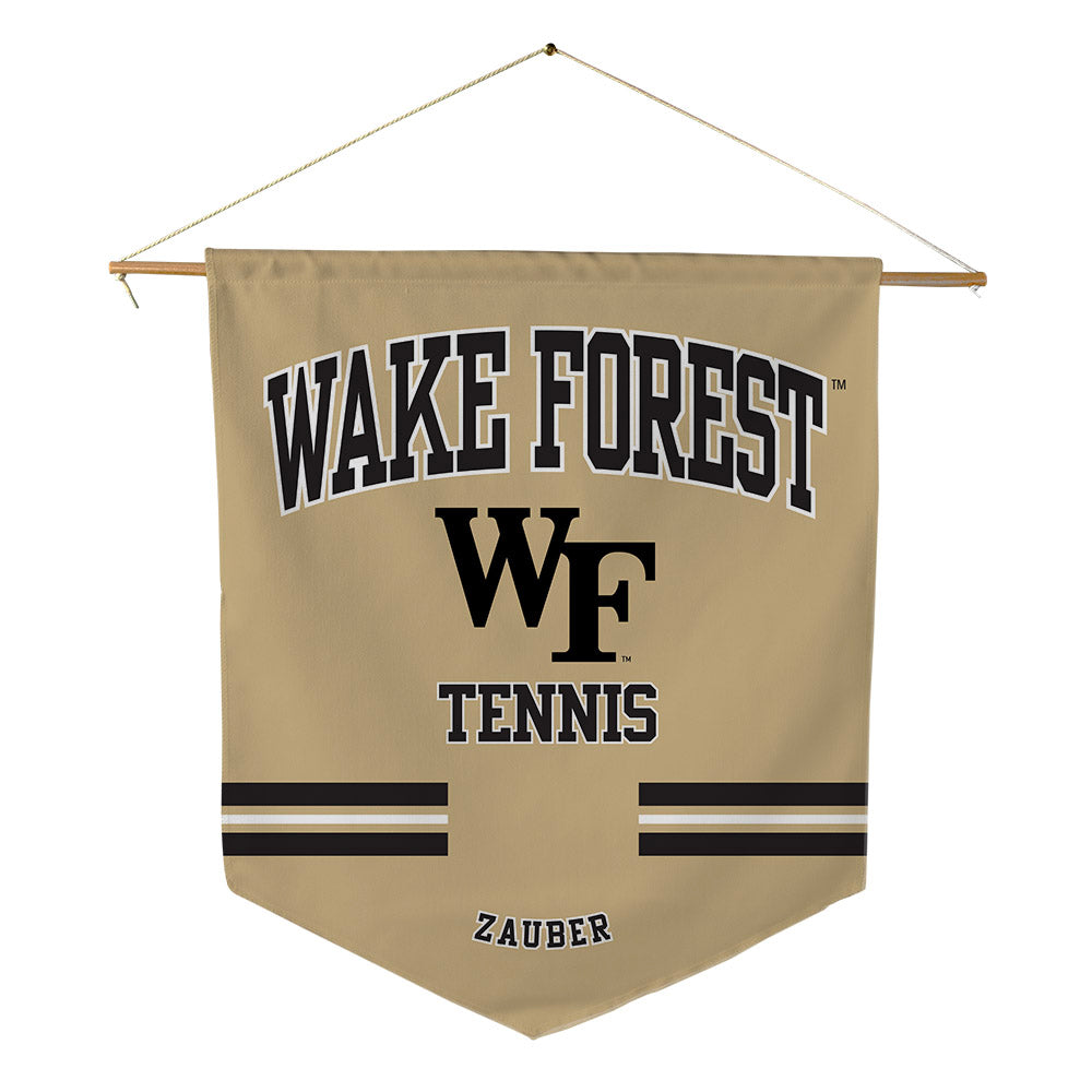Wake Forest - NCAA Men's Tennis : Ariel Zauber - Pennant - 18" x 21"-0