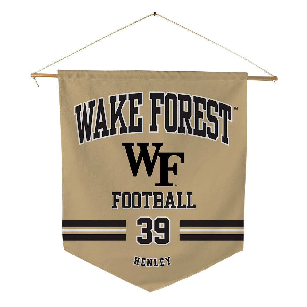 Wake Forest - NCAA Football : Ryan Henley - Pennant - 18" x 21"-0