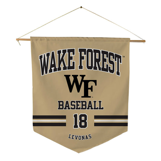 Wake Forest - NCAA Baseball : Christopher Levonas - Pennant - 18" x 21"-0