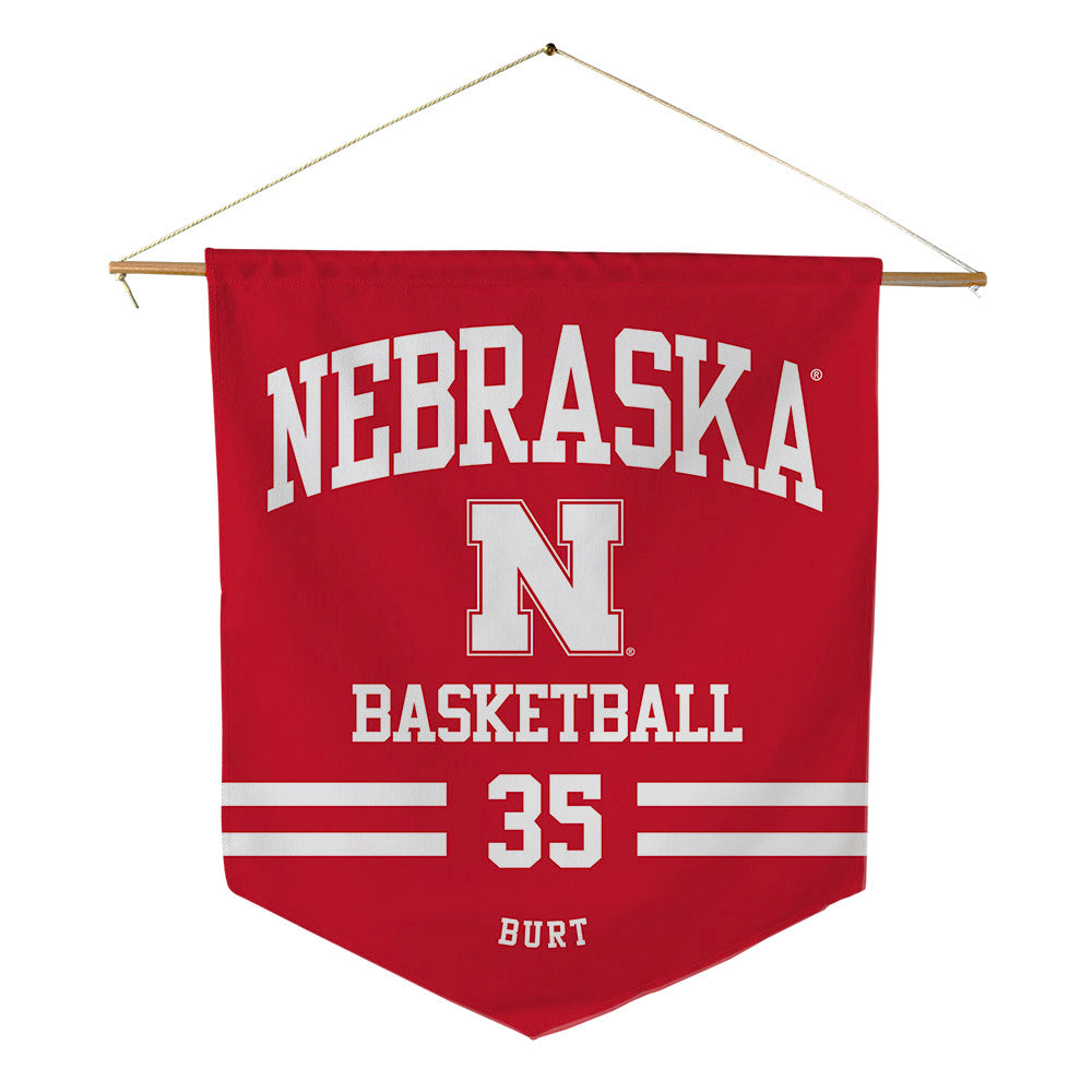 Nebraska - NCAA Men's Basketball : Henry Burt - Pennant - 18" x 21"-0