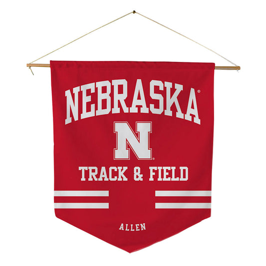 Nebraska - NCAA Men's Track & Field : Jacorric Allen - Pennant - 18" x 21"-0