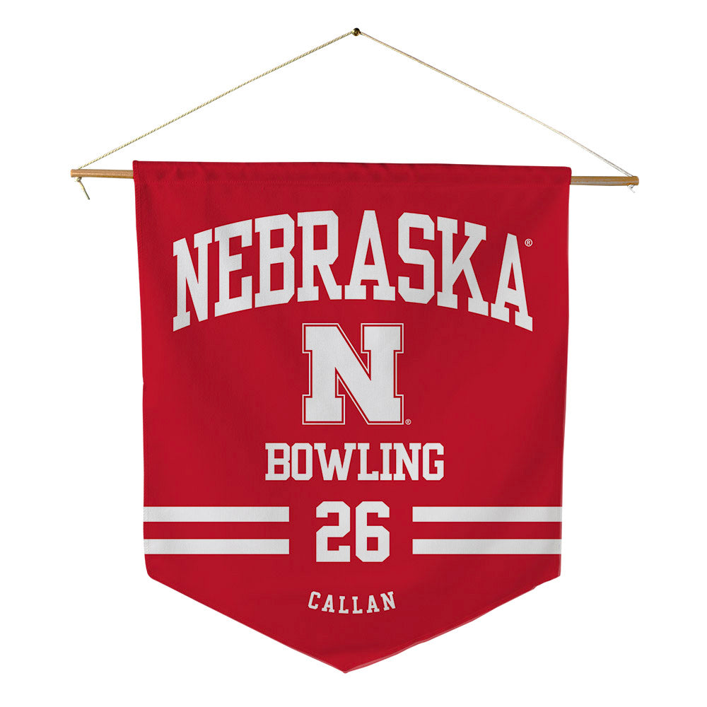 Nebraska - NCAA Women's Bowling : Anna Callan - Pennant - 18" x 21"-0
