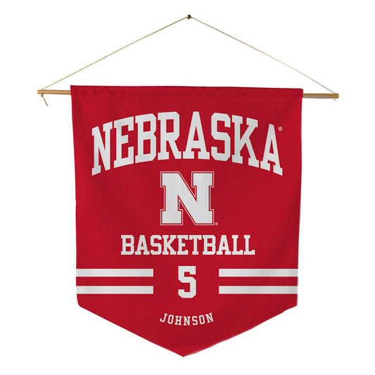 Nebraska - NCAA Women's Basketball : Claire Johnson - Pennant - 18" x 21"-0