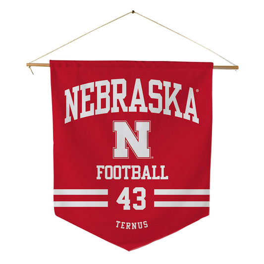 Nebraska - NCAA Football : Landon Ternus - Pennant - 18" x 21"-0