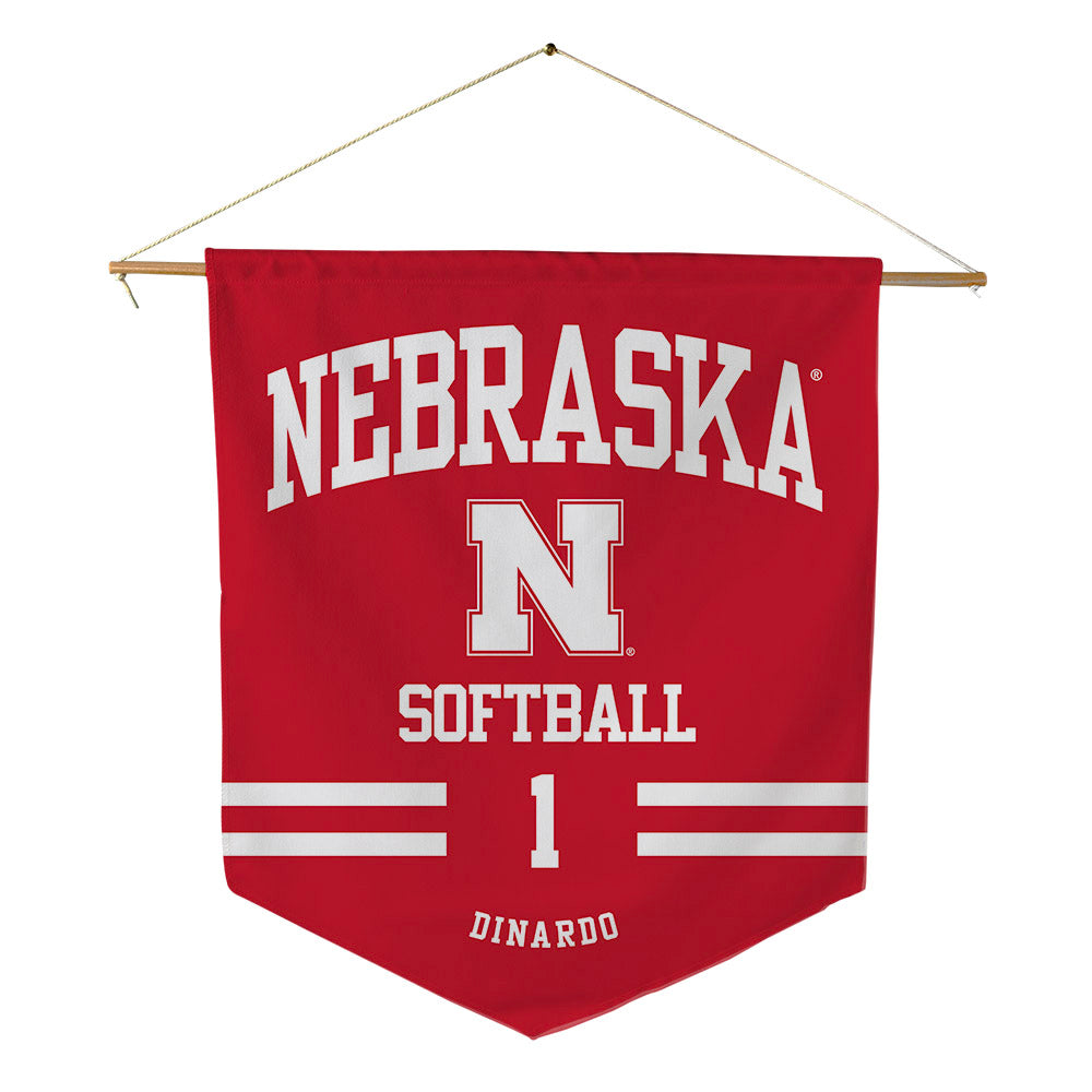 Nebraska - NCAA Softball : Olivia DiNardo - Pennant - 18" x 21"-0