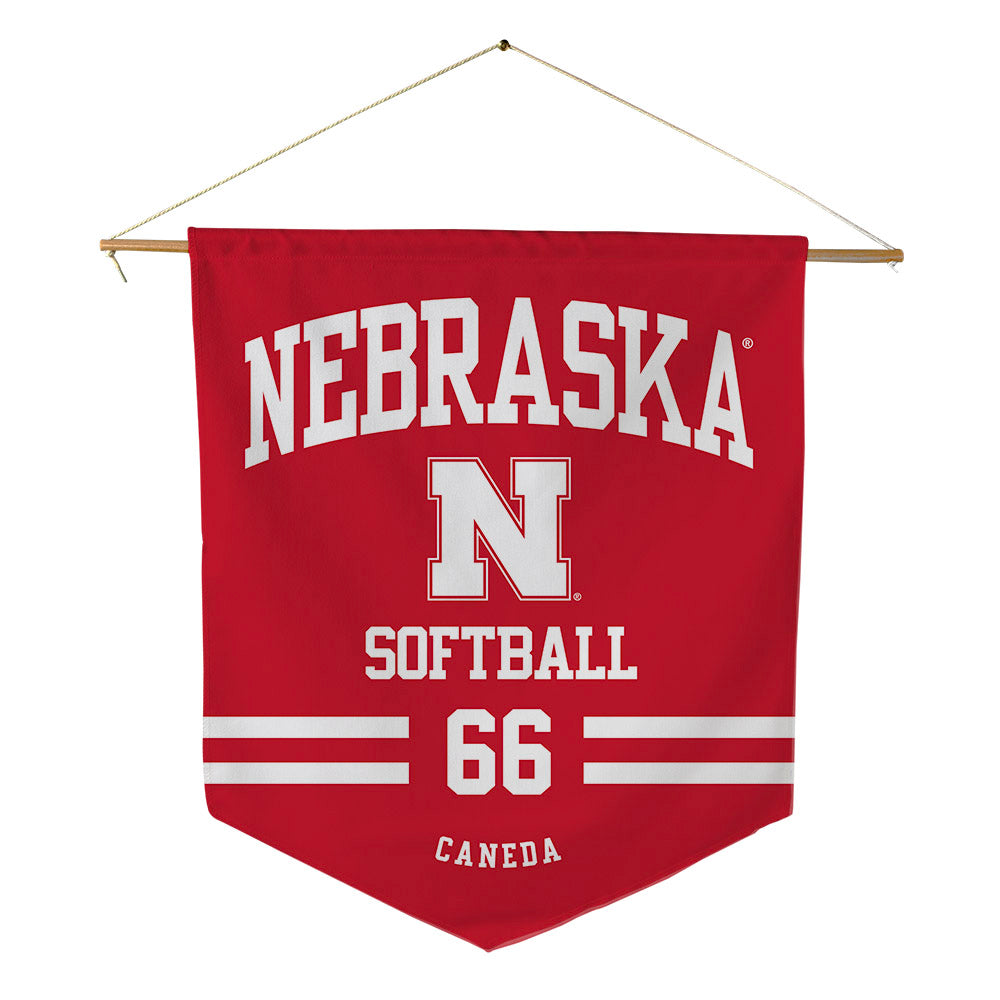 Nebraska - NCAA Softball : Katelyn Caneda - Pennant - 18" x 21"-0
