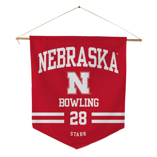 Nebraska - NCAA Women's Bowling : Kayla Starr - Pennant - 18" x 21"-0