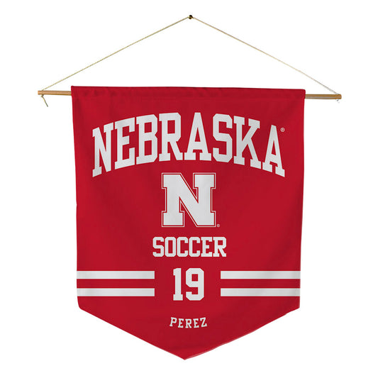 Nebraska - NCAA Women's Soccer : Kianna Perez - Pennant - 18" x 21"-0