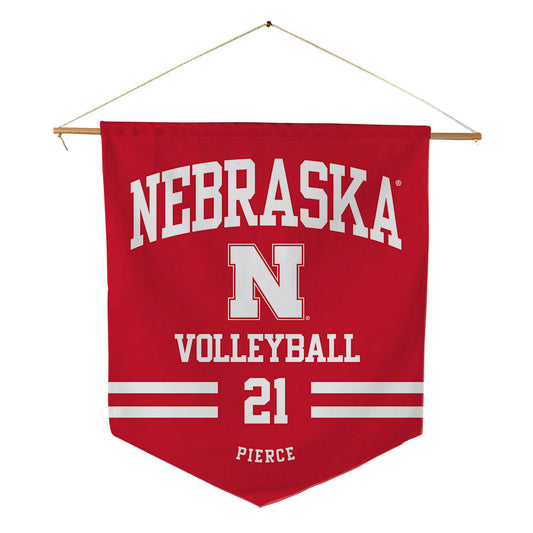 Nebraska - NCAA Women's Volleyball : Skyler Pierce - Pennant - 18" x 21"-0