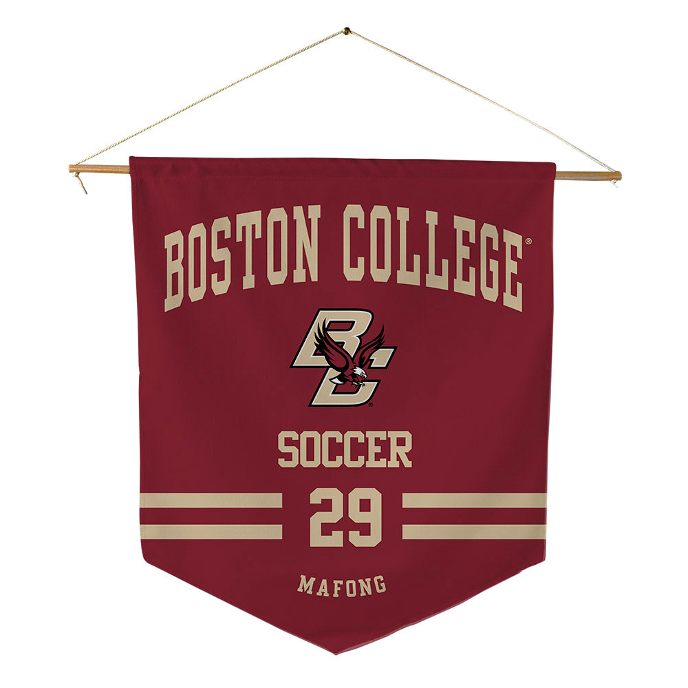 Boston College - NCAA Men's Soccer : Dylan Mafong - Pennant - 18" x 21"-0
