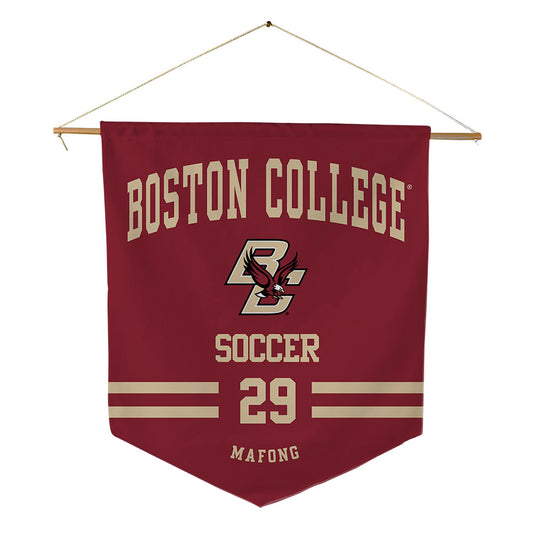 Boston College - NCAA Men's Soccer : Dylan Mafong - Pennant - 18" x 21"-0