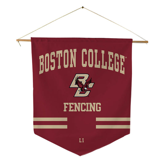 Boston College - NCAA Men's Fencing : Eric Li - Pennant - 18" x 21"-0