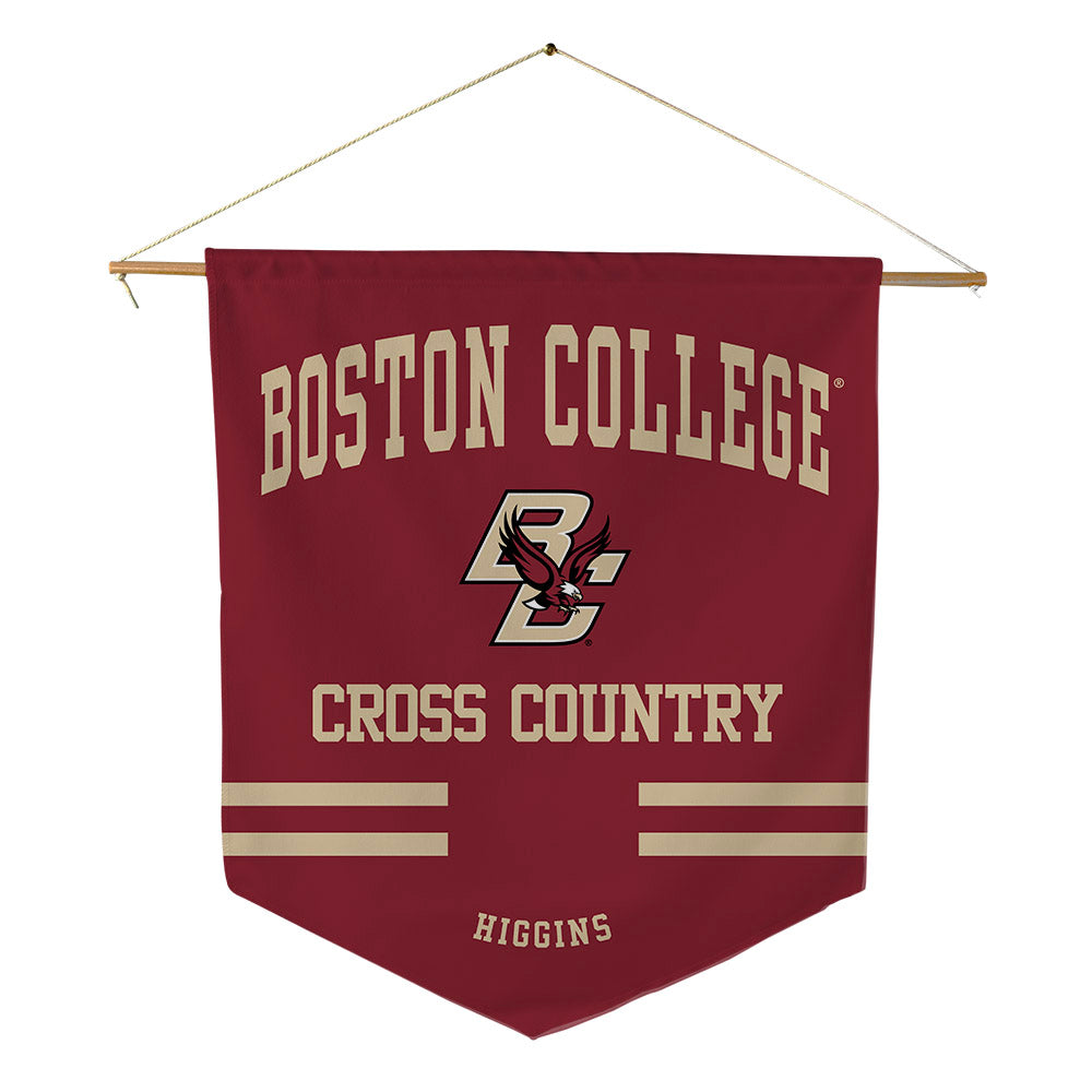 Boston College - NCAA Men's Cross Country : John Higgins - Pennant - 18" x 21"-0