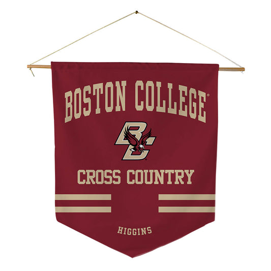 Boston College - NCAA Men's Cross Country : John Higgins - Pennant - 18" x 21"-0