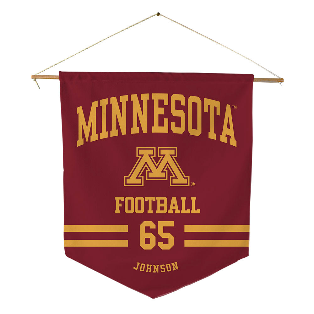 Minnesota - NCAA Football : Greg Johnson - Pennant - 18" x 21"-0