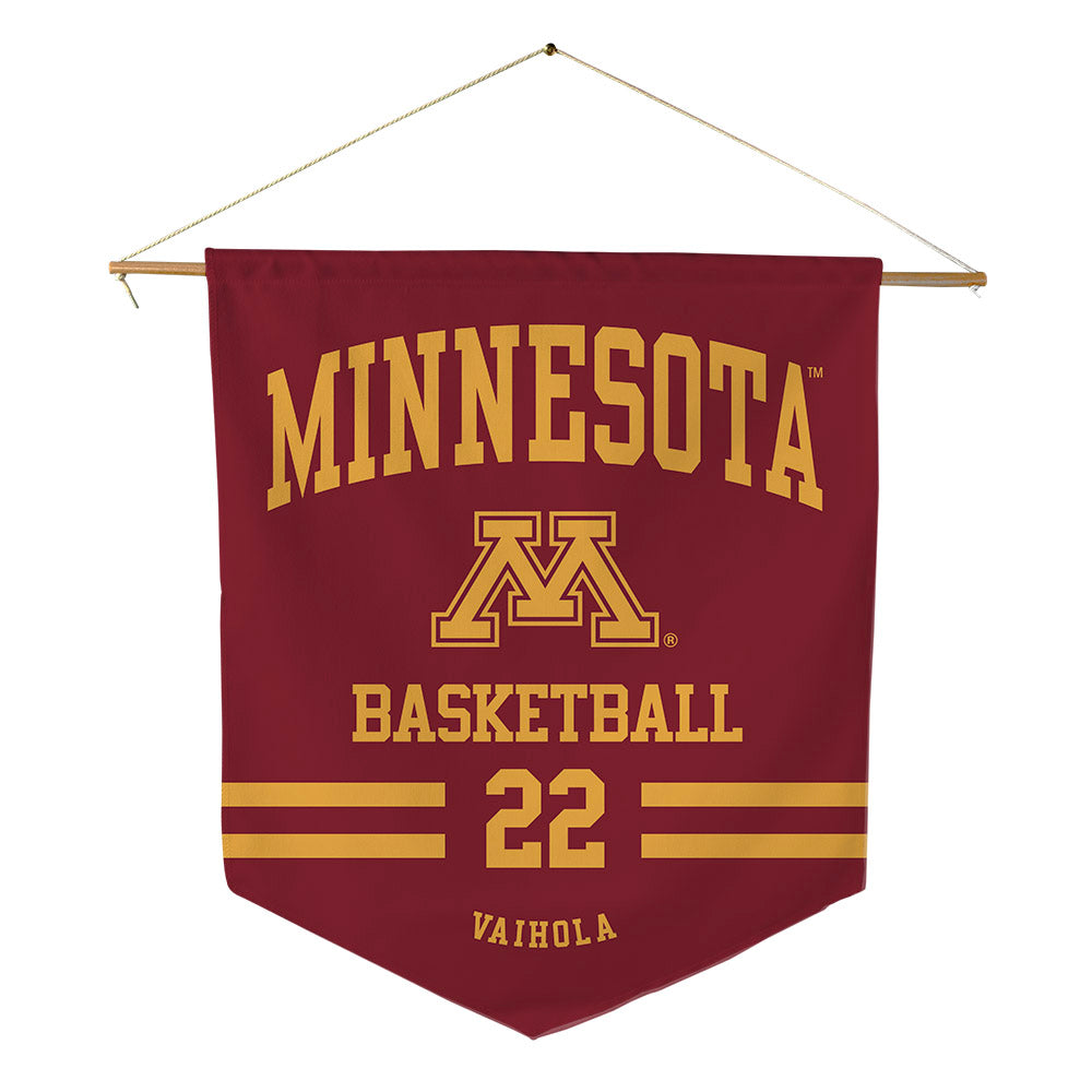 Minnesota - NCAA Men's Basketball : Robert Vaihola - Pennant - 18" x 21"-0
