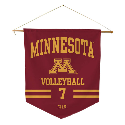 Minnesota - NCAA Women's Volleyball : Carly Gilk - Pennant - 18" x 21"-0