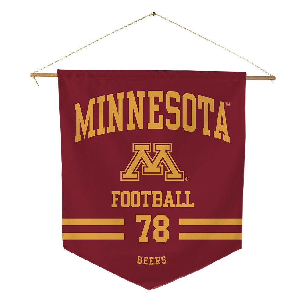 Minnesota - NCAA Football : Ashton Beers - Pennant - 18" x 21"-0