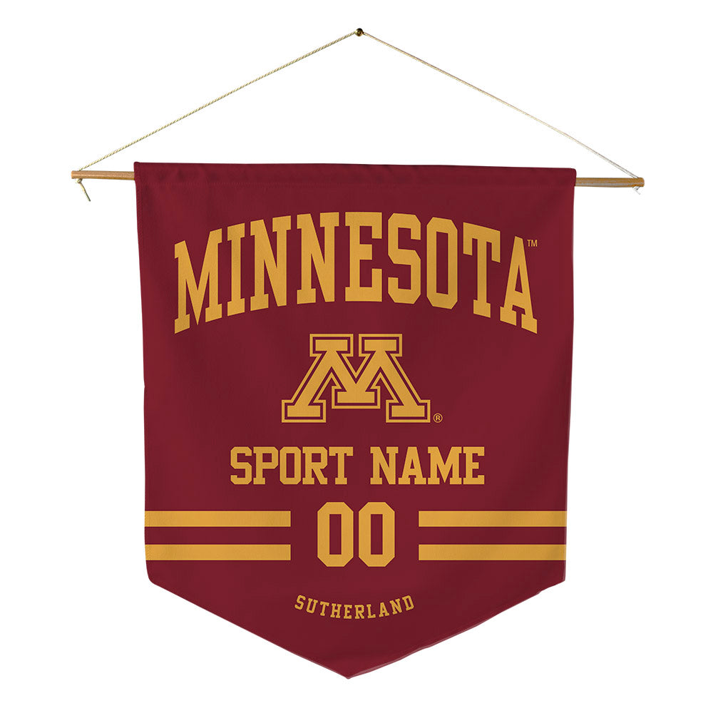Minnesota - NCAA Baseball : Charlie Sutherland - Pennant - 18" x 21"-0