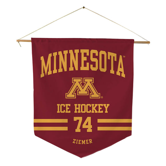 Minnesota - NCAA Men's Ice Hockey : Brodie Ziemer - Pennant - 18" x 21"-0