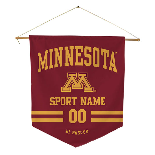Minnesota - NCAA Men's Ice Hockey : Luca Di Pasquo - Pennant - 18" x 21"-0