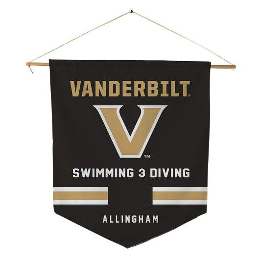 Vanderbilt - NCAA Women's Swimming & Diving : Ava Allingham - Pennant - 18" x 21"-0