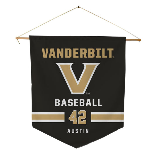 Vanderbilt - NCAA Baseball : Reginald Austin - Pennant - 18" x 21"-0