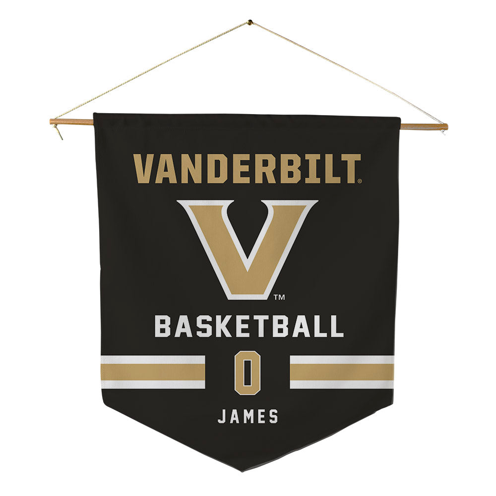 Vanderbilt - NCAA Men's Basketball : Michael James - Pennant - 18" x 21"-0