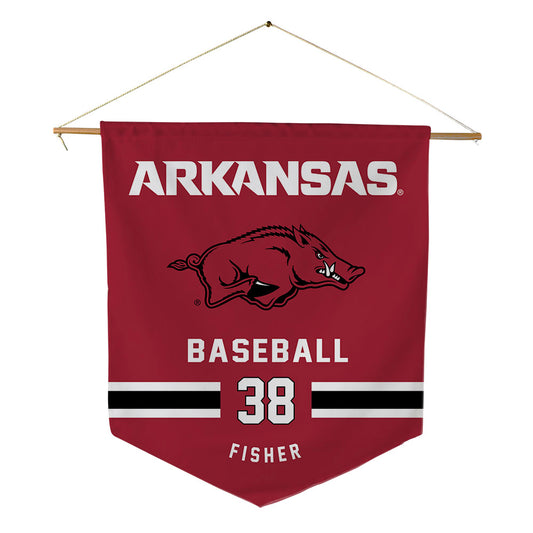 Arkansas - NCAA Baseball : Colin Fisher - Pennant - 18" x 21"-0