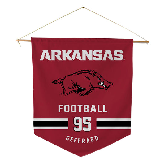 Arkansas - NCAA Football : Ian Geffrard - Pennant - 18" x 21"-0