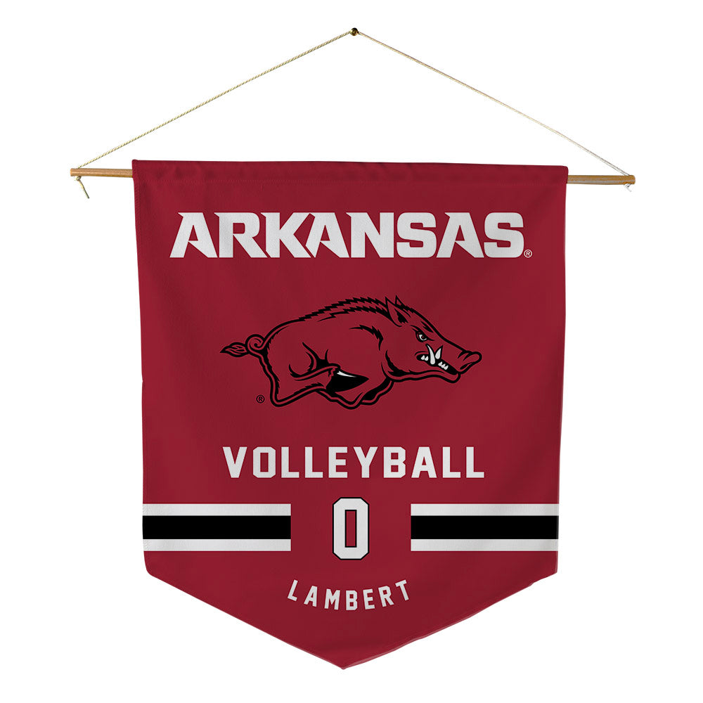 Arkansas - NCAA Women's Volleyball : Lolo Lambert - Pennant - 18" x 21"-0