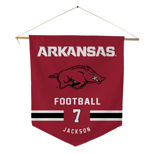 Arkansas - NCAA Football : Kenneth Jackson - Pennant - 18" x 21"-0