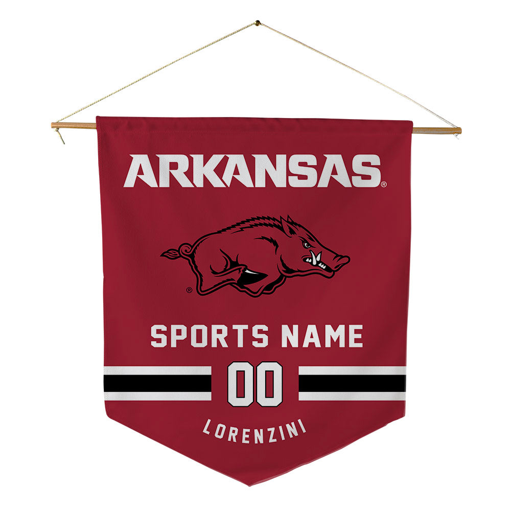 Arkansas - NCAA Baseball : Joey Lorenzini - Pennant - 18" x 21"-0