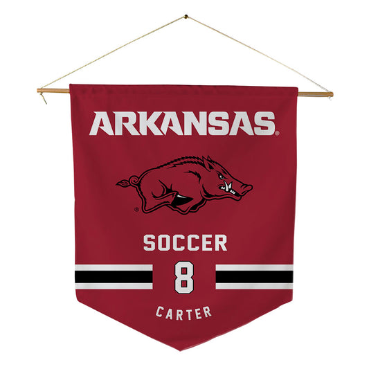 Arkansas - NCAA Women's Soccer : Kate Carter - Pennant - 18" x 21"-0