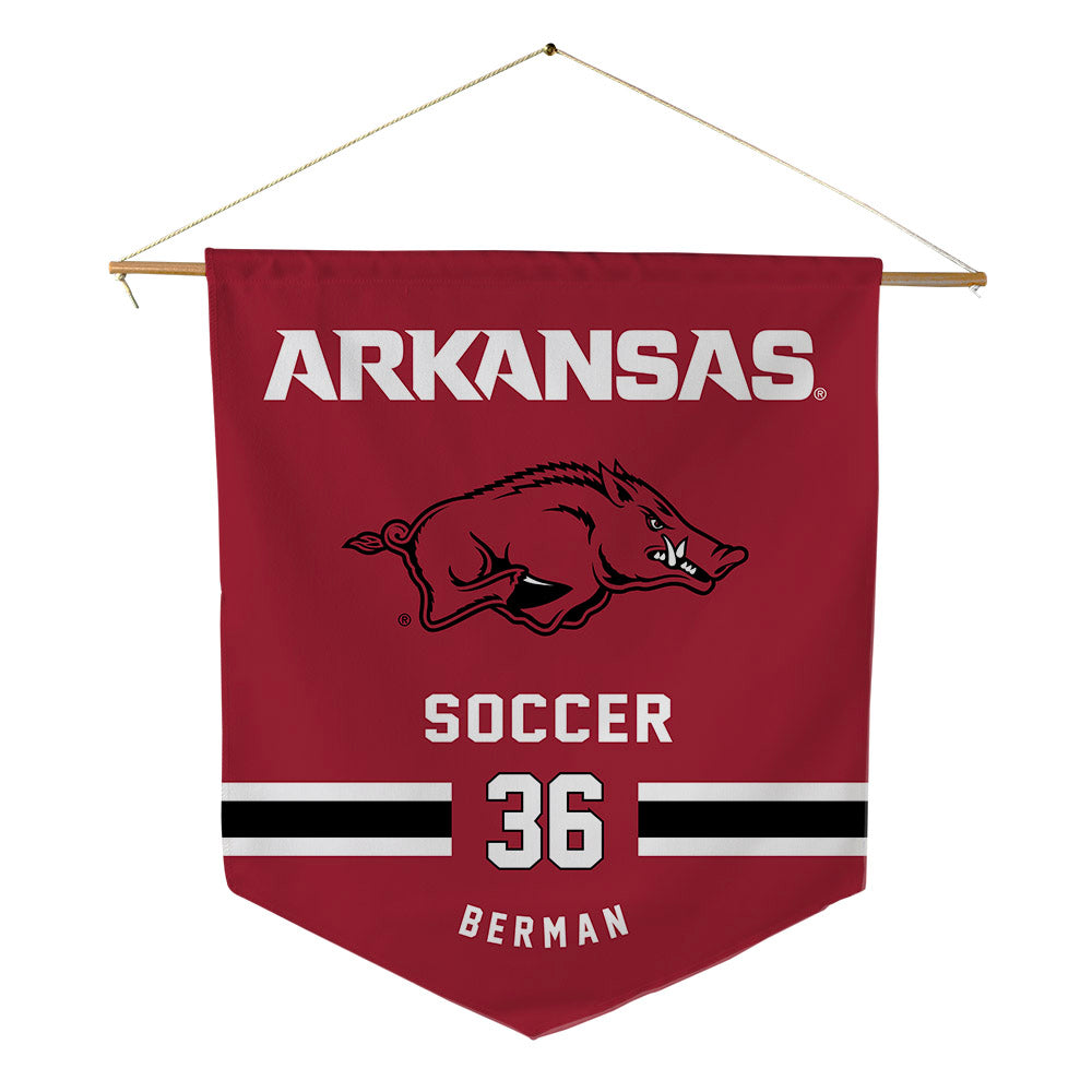 Arkansas - NCAA Women's Soccer : Taylor Berman - Pennant - 18" x 21"-0
