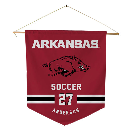 Arkansas - NCAA Women's Soccer : Dejionee Anderson - Pennant - 18" x 21"-0