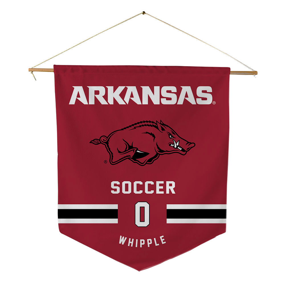 Arkansas - NCAA Women's Soccer : Peyton Whipple - Pennant - 18" x 21"-0