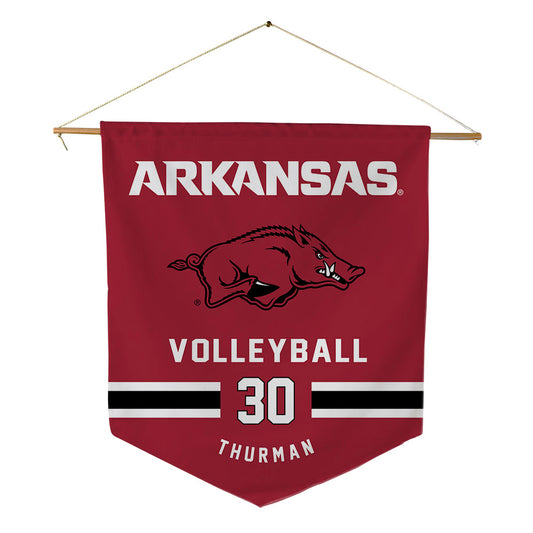 Arkansas - NCAA Women's Volleyball : Romani Thurman - Pennant - 18" x 21"-0