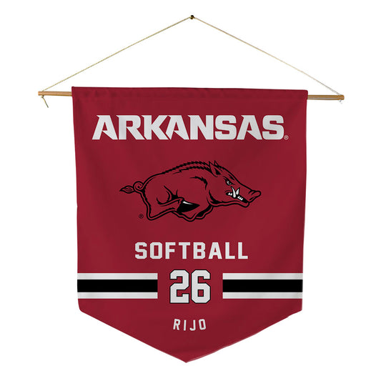 Arkansas - NCAA Softball : Atalyia Rijo - Pennant - 18" x 21"-0